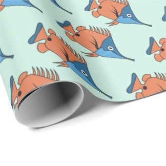 Cute Cartoon Fish Wrapping Paper