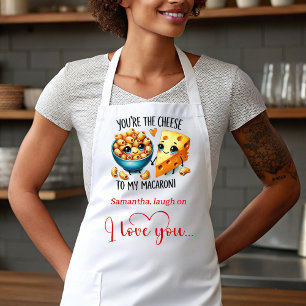 Cute Cartoon Food Custom I Love You Gift Apron