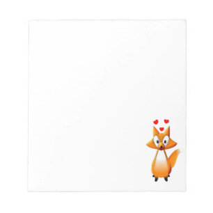 Cute Cartoon Fox Animal Notepad