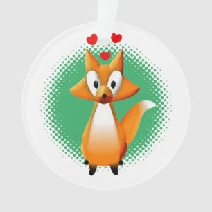 Cute Cartoon Fox Animal Ornament