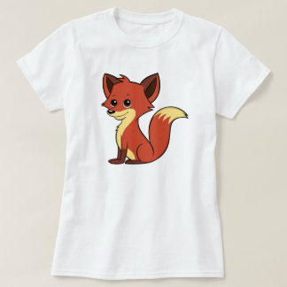 Cute Cartoon Fox Women's T-Shirt
