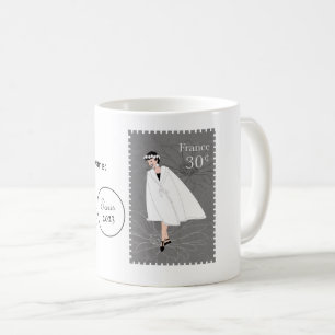 Cute Cartoon France Stamp Art Customisable Mug