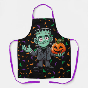 Cute, cartoon Frankenstein's monster Apron