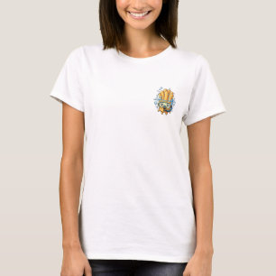 Cute Cartoon French Fries Snorkelling Underwater T-Shirt