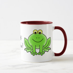 Cute Cartoon Frog Hoppy Birthday Funny Greeting Mug