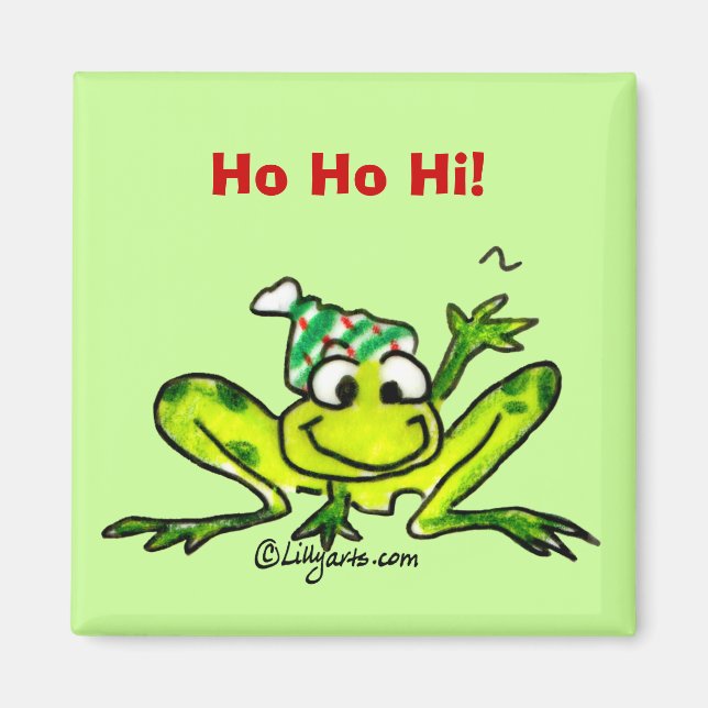 Cute Cartoon Frog Magnet (Front)