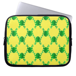 Cute Cartoon Frogs Laptop Sleeve