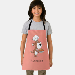 Cute Cartoon Funny Chef Cook Dog Puppy Kitchen Apron