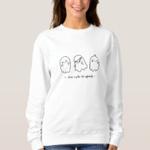 Cute Cartoon Ghost Women's Sweatshirt