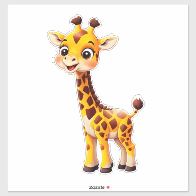Cute Cartoon Giraffe (Sheet)
