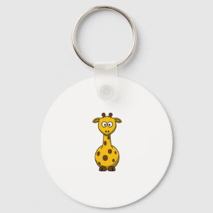 Cute Cartoon Giraffe Clipart Key Ring