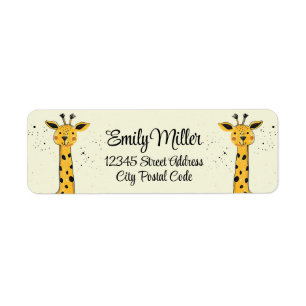 Cute cartoon giraffe head decoration