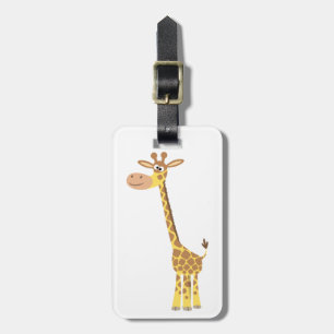 Cute Cartoon Giraffe Luggage Tag