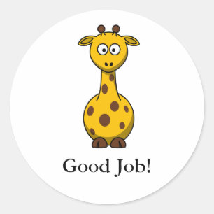 Cute Cartoon Giraffe Reward Stickers for School