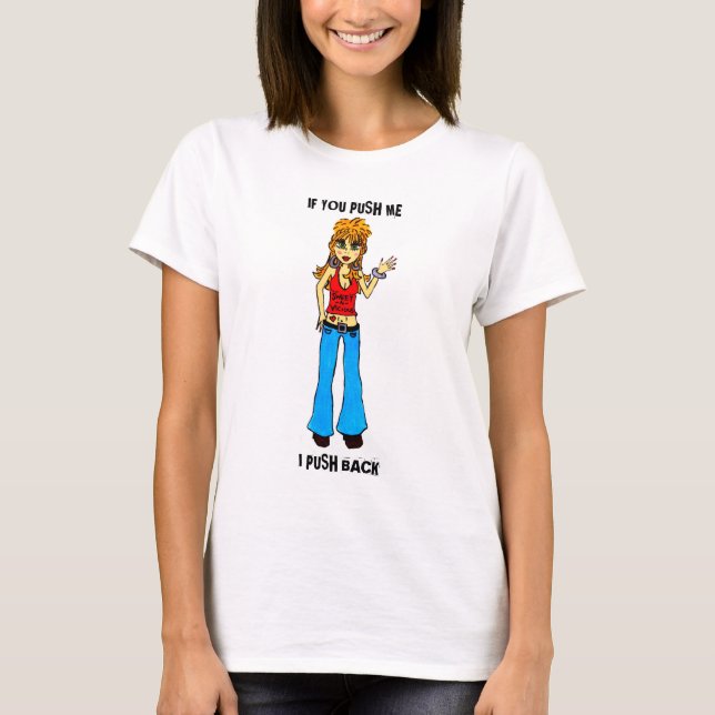 Cute Cartoon Girl Tshirt (Front)