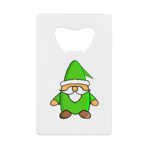 Cute Cartoon Gnome Credit Card Bottle Opener