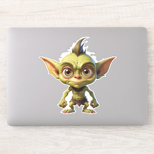 Cute Cartoon Goblin with Pointy Ears 