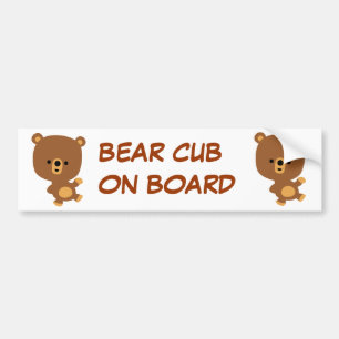 Cute Cartoon 'Good Vibe' Bear Bumper Sticker
