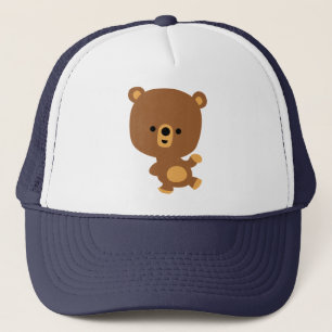 Cute Cartoon 'Good Vibe' Bear Hat