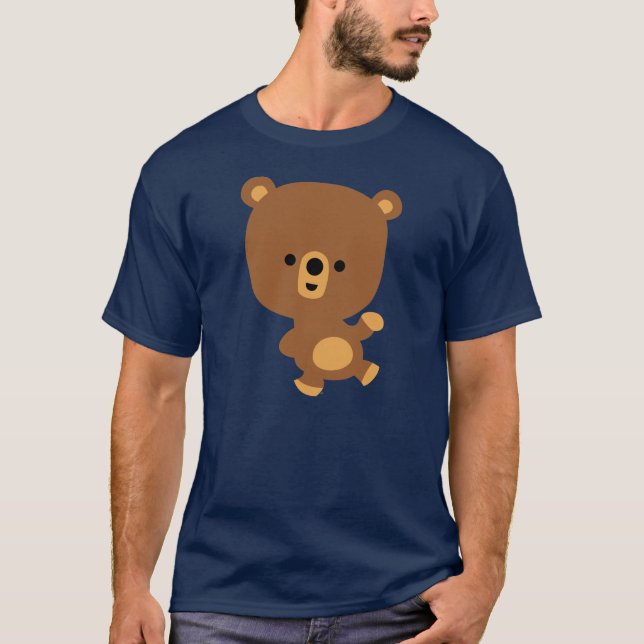 Cute Cartoon 'Good Vibe' Bear T-Shirt (Front)