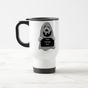 Cute Cartoon Goofy Ghost Custom Stainless Steel Travel Mug