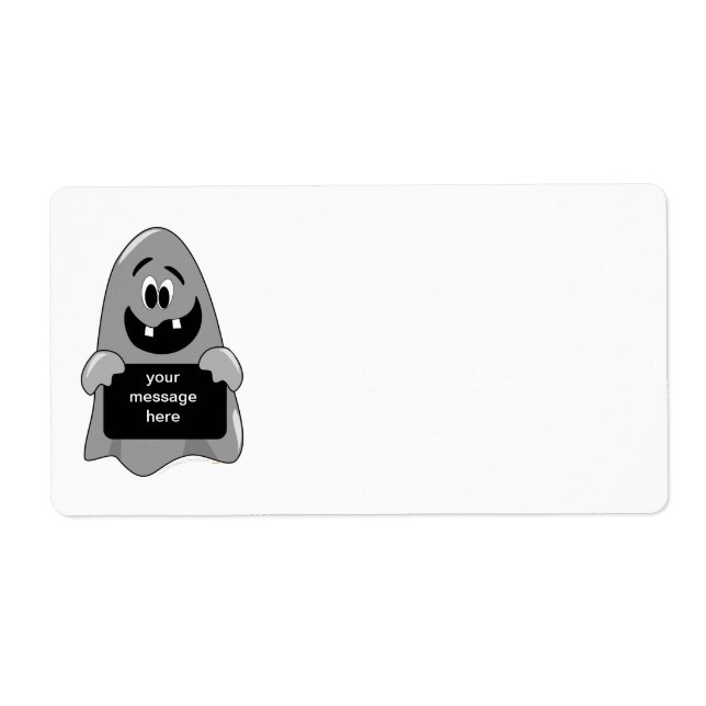Cute Cartoon Goofy Ghost Halloween Customisable (Front)