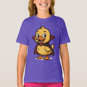 Cute cartoon Halloween duck vampire T-Shirt