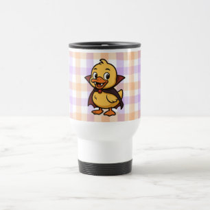 Cute cartoon Halloween duck vampire Travel Mug