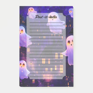 Cute Cartoon Halloween Midnight Flying Ghosts Post-it Notes