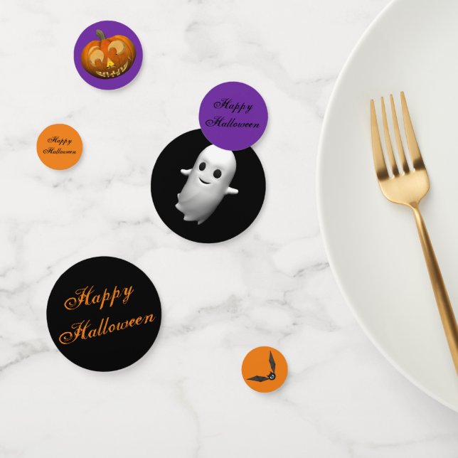 Cute Cartoon Happy Halloween Confetti (Group)