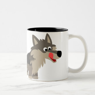 Cute Cartoon Hungry Wolf  Mug