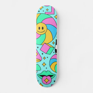 Cute Cartoon Illustration Skateboard