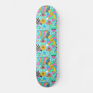 Cute Cartoon Illustration Skateboard