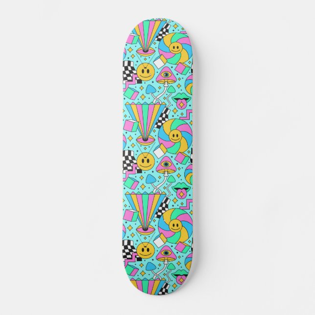 Cute Cartoon Illustration  Skateboard (Front)
