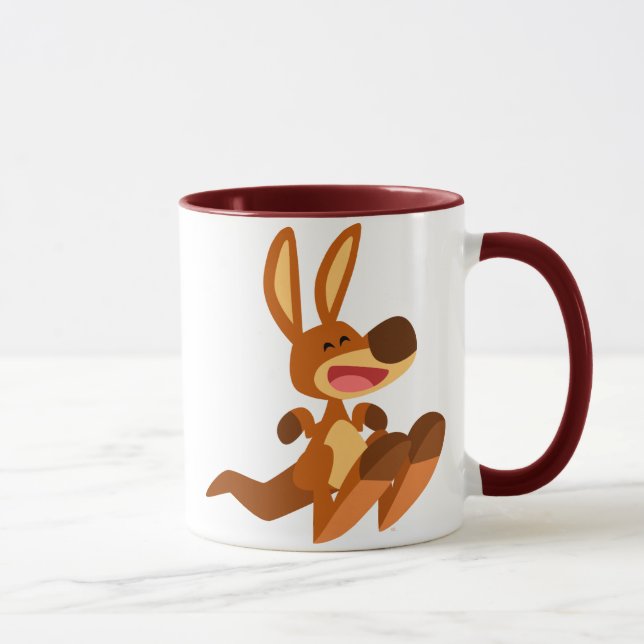Cute Cartoon Kangaroo Joey Mug (Right)