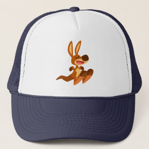 Cute Cartoon Kangaroo Joey Trucker Hat