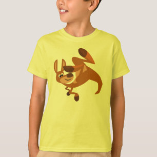 Cute Cartoon Kangaroo's Somersault Kids T-Shirt