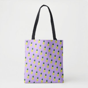 Cute Cartoon Kawaii Pineapple Pattern Tote Bag