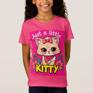 Cute Cartoon Kitten Smiling T-Shirt