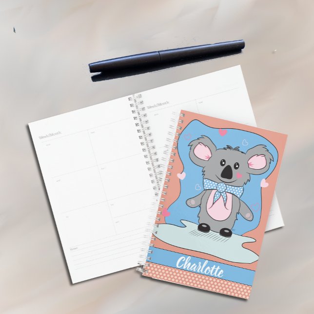 Cute Cartoon Koala Kid Planner with Name (Creator Uploaded)