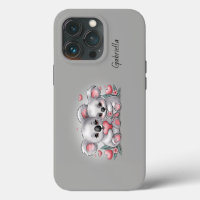 Cute Cartoon Koala Lovers Heart Valentine’s Day