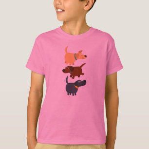 Cute Cartoon Labradors in 3 Flavours Kids T-Shirt
