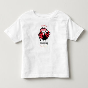 Cute Cartoon Ladybug Toddler T-Shirt