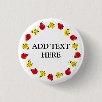 Cute Cartoon Ladybugs In Red And Yellow