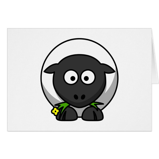 Cute Cartoon Lamb (Front Horizontal)