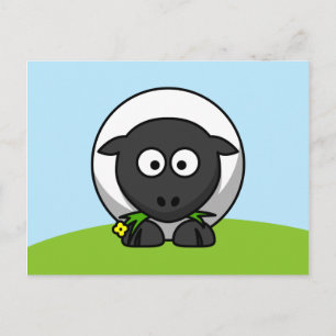 Cute Cartoon Lamb Postcard