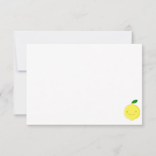 Cute Cartoon Lemon Blank Card