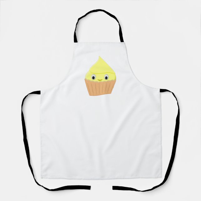 Cute Cartoon Lemon Cupcake  Apron (Front)