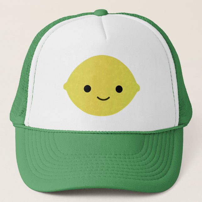 Cute Cartoon Lemon Trucker Hat (Front)