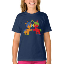 Cute Cartoon LGBTQIA Unicorns Children's T-Shirt
